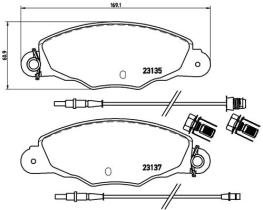 BREMBO P61061 - PASTILLA DE FRENO