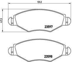 BREMBO P61063 - PASTILLA DE FRENO