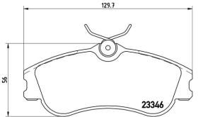 BREMBO P61069 - PASTILLA DE FRENO