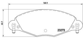 BREMBO P61072 - PASTILLA DE FRENO