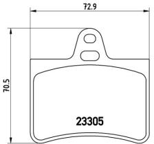 BREMBO P61073 - PASTILLA DE FRENO