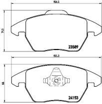 BREMBO P61076 - PASTILLA DE FRENO