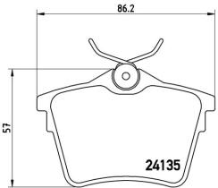 BREMBO P61079 - PASTILLA DE FRENO