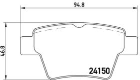 BREMBO P61080 - PASTILLA DE FRENO