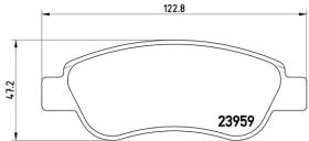 BREMBO P61081 - PASTILLA DE FRENO