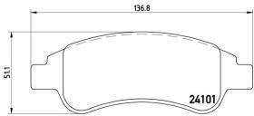 BREMBO P61082 - PASTILLA DE FRENO