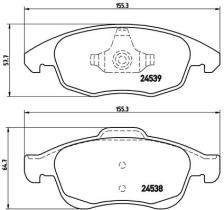 BREMBO P61083 - PASTILLA DE FRENO