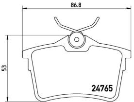 BREMBO P61084 - PASTILLA DE FRENO