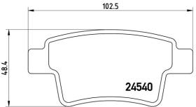 BREMBO P61085 - PASTILLA DE FRENO