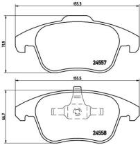 BREMBO P61086 - PASTILLA DE FRENO