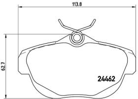 BREMBO P61087 - PASTILLA DE FRENO