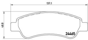 BREMBO P61091 - PASTILLA DE FRENO