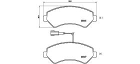 BREMBO P61093 - PASTILLA DE FRENO