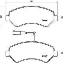 BREMBO P61094 - PASTILLA FRENO TURISMO