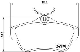 BREMBO P61095 - PASTILLA DE FRENO