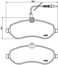 BREMBO P61096 - PASTILLA DE FRENO