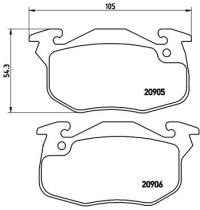 BREMBO P61097 - PASTILLA DE FRENO