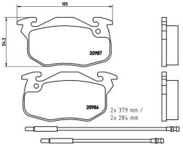 BREMBO P61099 - PASTILLA DE FRENO