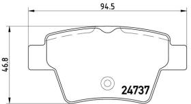 BREMBO P61100 - PASTILLA DE FRENO