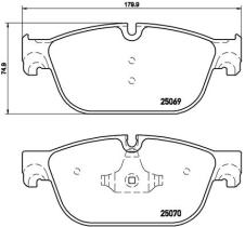 BREMBO P61107 - PASTILLA DE FRENO