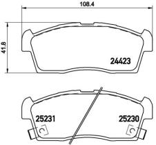 BREMBO P61108 - PASTILLA DE FRENO