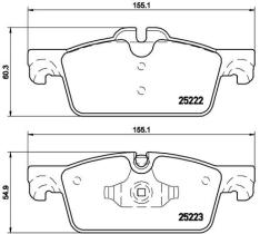 BREMBO P61112 - PASTILLA DE FRENO