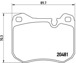 BREMBO P65002 - PASTILLA DE FRENO