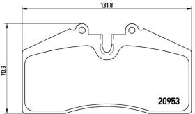 BREMBO P65005 - PASTILLA DE FRENO