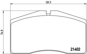 BREMBO P65006 - PASTILLA DE FRENO