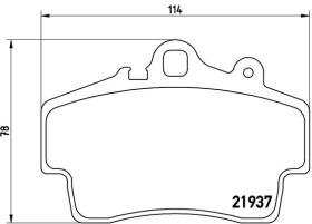 BREMBO P65007 - PASTILLA DE FRENO