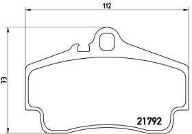 BREMBO P65008 - PASTILLA DE FRENO