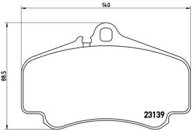 BREMBO P65011 - PASTILLA DE FRENO