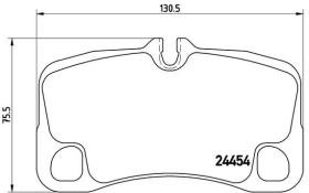 BREMBO P65013 - PASTILLA DE FRENO