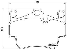 BREMBO P65014 - PASTILLA DE FRENO