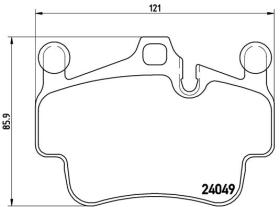 BREMBO P65015 - PASTILLA DE FRENO