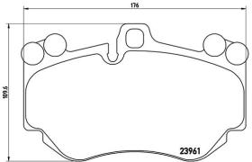 BREMBO P65016 - PASTILLA DE FRENO