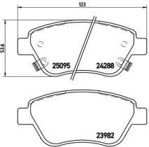 BREMBO P66001 - PASTILLA DE FRENO