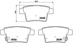 BREMBO P66002 - PASTILLA DE FRENO