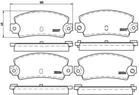 BREMBO P68002 - PASTILLA DE FRENO