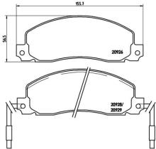 BREMBO P68006 - PASTILLA DE FRENO