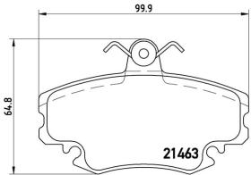 BREMBO P68008 - PASTILLA DE FRENO