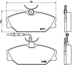 BREMBO P68014 - PASTILLA DE FRENO