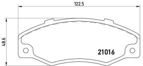 BREMBO P68016 - PASTILLA DE FRENO