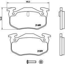 BREMBO P68018 - PASTILLA DE FRENO