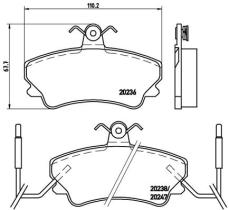 BREMBO P68019 - PASTILLA DE FRENO