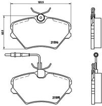 BREMBO P68022 - PASTILLA DE FRENO