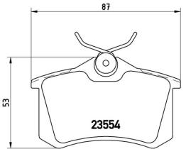 BREMBO P68024 - PASTILLA DE FRENO