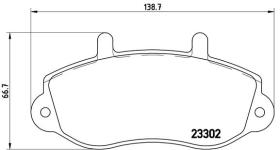 BREMBO P68025 - PASTILLA DE FRENO