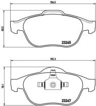 BREMBO P68030 - PASTILLA DE FRENO