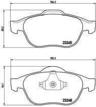 BREMBO P68032 - PASTILLA DE FRENO